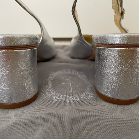 Sarah Flint silver slingback heels - Picture 4 of 7